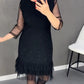 🖤Schwarz-Kurzes Abendkleid