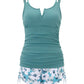 🏖️Letzter Tag 50% Rabatt💥🏝️Bauchkontrolle Zweiteiliges Tankini-Set