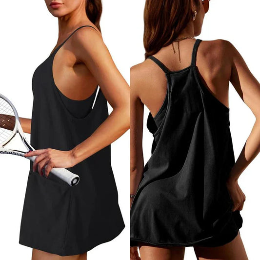 🔥Sommerliches ärmelloses Minikleid für Frauen (Enthält einen Jumpsuit)🔥