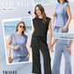 🌺2025 Neu eingetroffen - 49% OFF🌺Damen Casual Cap Ärmel Top Weite Hosen Set