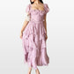 Kostenloser Versand ——Women's Solid Color Short-sleeve Ruffled Tiered Dress