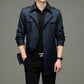 🎁2024 neue britische Stil Herren Zweireiher Trenchcoat Jacke💖