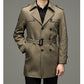 🎁2024 neue britische Stil Herren Zweireiher Trenchcoat Jacke💖