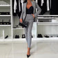✨ Superneu 💝49% sparen bei💝 Damen-Anzugset mit doppelreihigem Blazer und maßgeschneiderter Hose