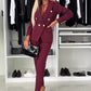 ✨ Superneu 💝49% sparen bei💝 Damen-Anzugset mit doppelreihigem Blazer und maßgeschneiderter Hose