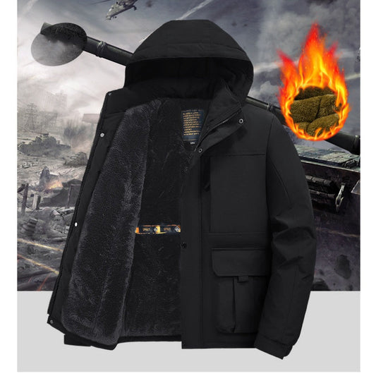 ❄️Winter-Specials❄️Men's Warme Wasserdichte Kapuzenjacke