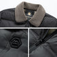 Warme, wasserdichte, wattierte Herrenjacke mit Revers