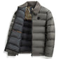 Warme, wasserdichte, wattierte Herrenjacke mit Revers