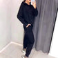 🎁Kostenlose Lieferung🔥Damen Glitter Rhinestone Sweatshirt & Casual Hose 2-teiliges Set