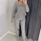 🎁Kostenlose Lieferung🔥Damen Glitter Rhinestone Sweatshirt & Casual Hose 2-teiliges Set