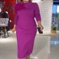🎁Damen-Spitzhals-Kleid mit Taschen