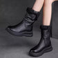 ✨Trendige Damen-Stiefeletten mit Reißverschluss und dickem Futter✨