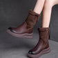 ✨Trendige Damen-Stiefeletten mit Reißverschluss und dickem Futter✨