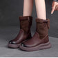 ✨Trendige Damen-Stiefeletten mit Reißverschluss und dickem Futter✨