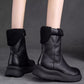 ✨Trendige Damen-Stiefeletten mit Reißverschluss und dickem Futter✨