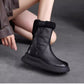 ✨Trendige Damen-Stiefeletten mit Reißverschluss und dickem Futter✨