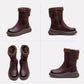 ✨Trendige Damen-Stiefeletten mit Reißverschluss und dickem Futter✨