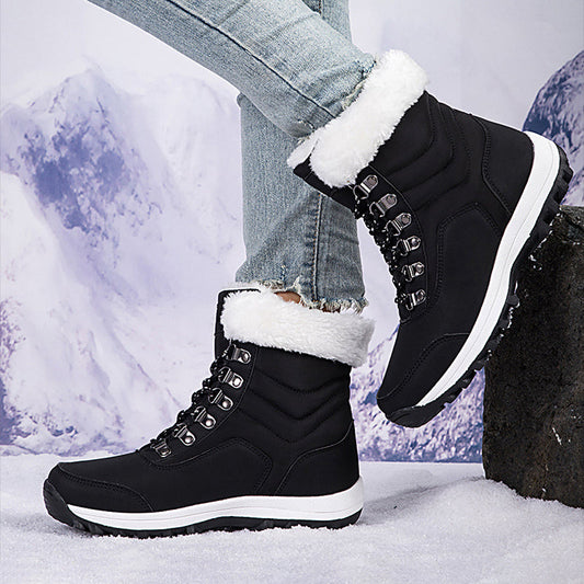 Modische, warme High-Top-Schneestiefel