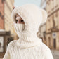 🔥Damen Winter Einteilig Gestrickte Mütze Schal Maske