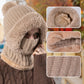 🔥Damen Winter Einteilig Gestrickte Mütze Schal Maske