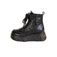 Damenstiefel mit Plüschfutter aus Leder