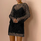 💃Zweiteiliges sexy Paillettenkleid für Damen