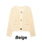 ❄️Was soll ich morgen anziehen❄️Damen Mode Cut-Out Strickjacke