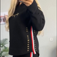 ✨2025 Neues Upgrade👗Damen Hoodie und gestreifte Hose 2-teiliges Set