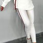 ✨2025 Neues Upgrade👗Damen Hoodie und gestreifte Hose 2-teiliges Set