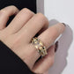 🎁Heißer Verkauf🔥 Robuster Vintage-Ring mit breitem Zirkonia