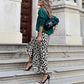 Women’s 2-Piece Sweatshirt & Leopard Print Skirt Set