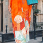 👗✨Lockeres langes Kleid mit Blumenmuster und halblangen Ärmeln