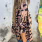 🌸Frühjahrsverkauf 50% Rabatt🌸Frühling Damen Reißverschluss Zebra Druck einteilige Jacke