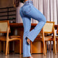 🌸🌼Frühjahrsaktion 50% RABATT - Stretch-Schlagjeans mit hoher Taille