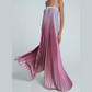 💕Trägerloses Abendkleid mit Farbverlauf und Plisseefalten