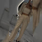 💕Paillettenblazer und weite Hose für Damen (3-teiliges Set)