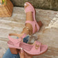 🪧Maximal 50 % Rabatt🌟Damen Sandalen mit Blockabsatz