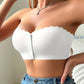 🥇🔥Letzter Tag 50% Rabatt!🔥Nahtloser trägerloser Bandeau-BH mit Frontverschluss