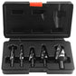 🧰5-Piece HSS Step Drill Bit Set for Metal