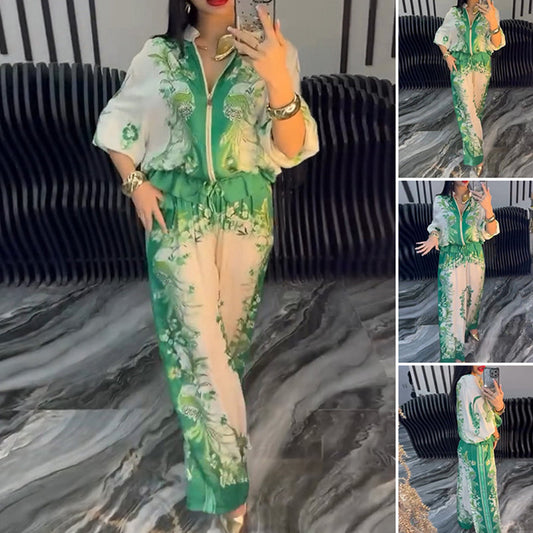 🌸Zeitlich begrenzt 50% RABATT🌸 Elegantes zweiteiliges Set mit Reißverschluss für Damen