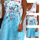 Ärmelloses Sommerkleid mit Blumenmuster für Damen