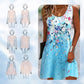Ärmelloses Sommerkleid mit Blumenmuster für Damen
