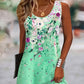 Ärmelloses Sommerkleid mit Blumenmuster für Damen