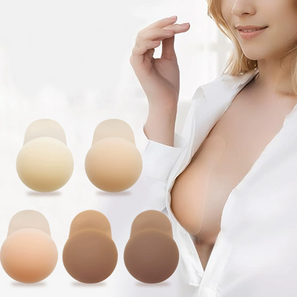 ✨Nahtlose, selbstklebende Brustwarzenabdeckungen mit Push-up-Effekt für Damen