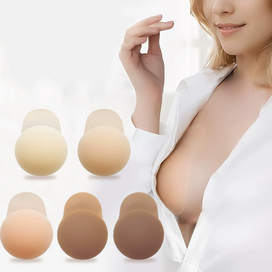 ✨Nahtlose, selbstklebende Brustwarzenabdeckungen mit Push-up-Effekt für Damen