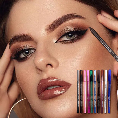 🔥✨10 farbige Eyeliner-Gelstifte (super langanhaltende, brillante Farbe)