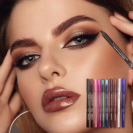 🔥✨10 farbige Eyeliner-Gelstifte (super langanhaltende, brillante Farbe)