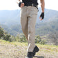 Herren Cargo-Hose in Uni, Slim-Fit für Frühling und Herbst