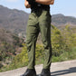 Herren Cargo-Hose in Uni, Slim-Fit für Frühling und Herbst