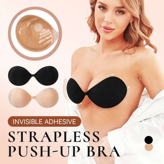 Unsichtbarer trägerloser Klebe-BH mit Push-up-Effekt
